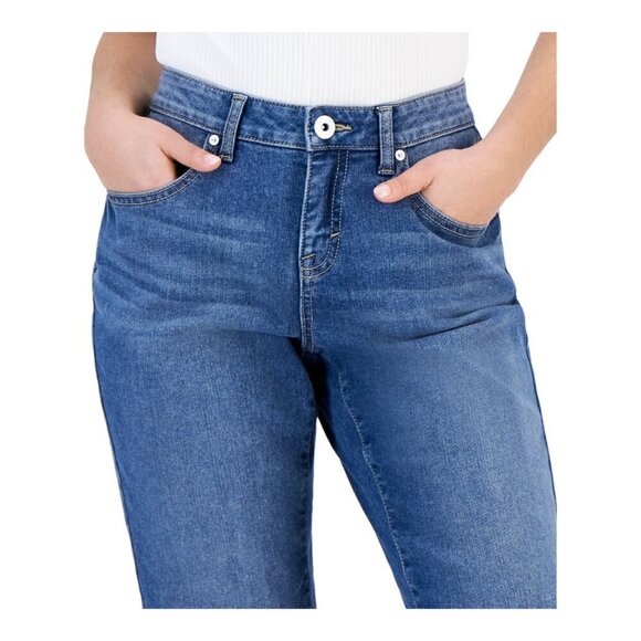 Style & Co. 4 Petite Mid-Rise Curvy-Fit Roll Cuff Capri Jeans NWT - Picture 4 of 10